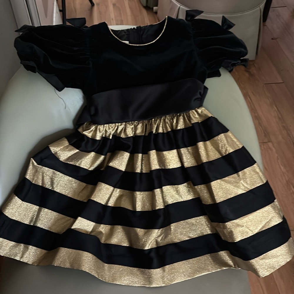Child’s velvet and satin holiday dress